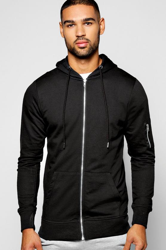 MA1 Zip Through Hoodie